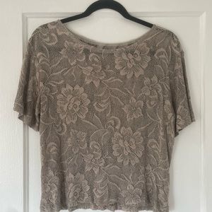 Vintage see through crochet/knit shit.